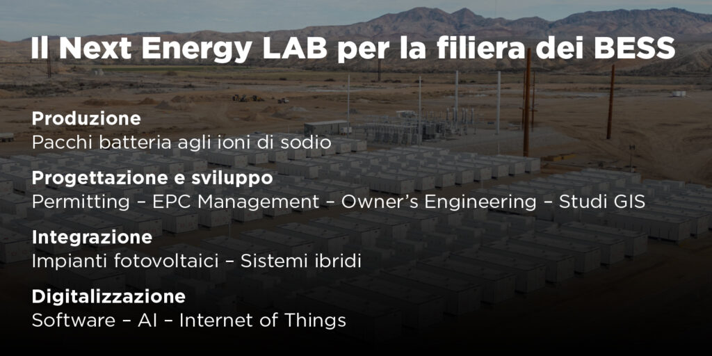 Il Next Energy LAB per la filiera dei BESS