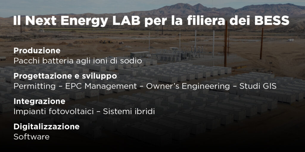 Il Next Energy LAB per la filiera dei BESS